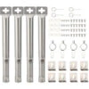 Bruciatore A Tubo Dritto Di Ricambio Per Barbecue A Gas In Acciaio Inossidabile Regolabile Universale Da 4 Pezzi (4 Pezzi) -Prodotti Per Barbecue 81310700 1