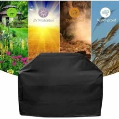 None Copertura Per Griglia Per Barbecue Protezione Impermeabile Antipolvere Antipioggia (senza Tappetino Per Griglia) 100 66 80 Cm -Prodotti Per Barbecue 81351763 4