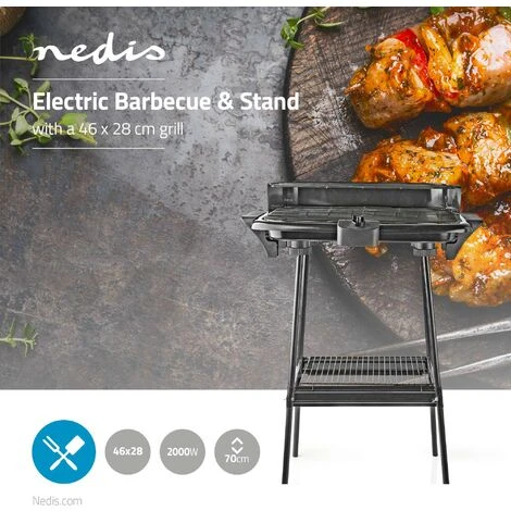 Nedis Barbecue Elettrico 2000 W 4 Nedis Barbecue Elettrico 2000 W - immagine 2