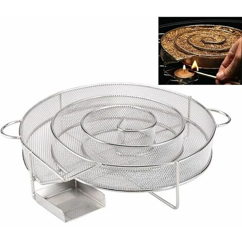 Generatore Di Fumo Freddo Griglia Tonda In Acciaio Inox Generatore Di Fumo Freddo Per Grill E Affumicatore 5 Generatore Di Fumo Freddo Griglia Tonda In Acciaio Inox Generatore Di Fumo Freddo Per Grill E Affumicatore - immagine 3