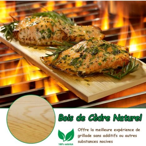 Cedar Barbecue Board 6pcs Cedar Smoking Boards 100% Natural Flame Salmon Board Cedar Planks Supporting Equipment Barbecue Board HENGMEI 5 Cedar Barbecue Board 6pcs Cedar Smoking Boards 100% Natural Flame Salmon Board Cedar Planks Supporting Equipment Barbecue Board HENGMEI - immagine 3