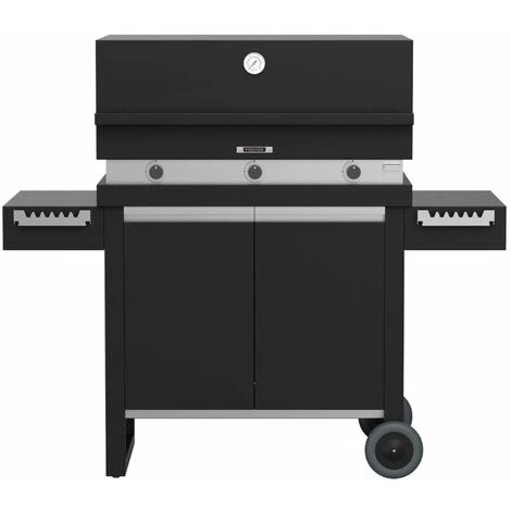 Barbecue Fogher FGA 750 FO - In Acciaio Inox Con Carrello 3 Barbecue Fogher FGA 750 FO - In Acciaio Inox Con Carrello