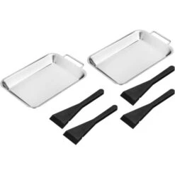 Set Teglie Per Barbecue 6 Pz Acciaio Inox HI
