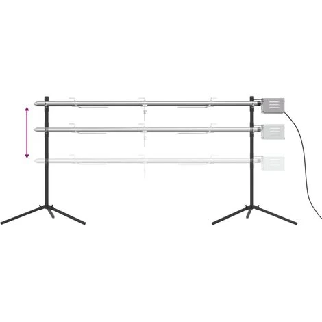 Set Griglia E Vassoio Barbecue Automatico In Acciaio Inox VidaXL 7 Set Griglia E Vassoio Barbecue Automatico In Acciaio Inox VidaXL - immagine 5