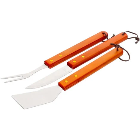 Set Barbecue 18 Pezzi Con Valigetta BBQ Grill Acciaio Inossidabile Manico Legno 4 Set Barbecue 18 Pezzi Con Valigetta BBQ Grill Acciaio Inossidabile Manico Legno - immagine 2