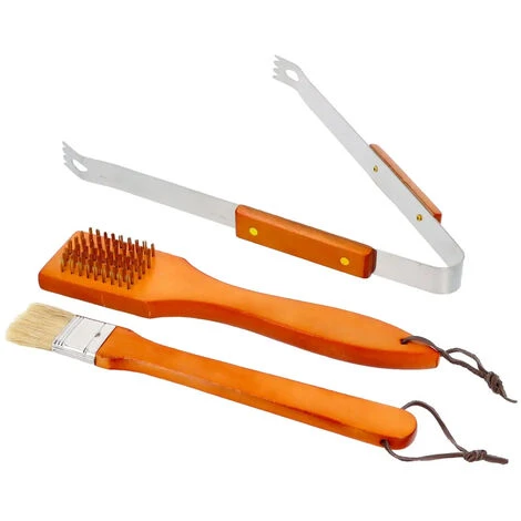 Set Barbecue 18 Pezzi Con Valigetta BBQ Grill Acciaio Inossidabile Manico Legno 6 Set Barbecue 18 Pezzi Con Valigetta BBQ Grill Acciaio Inossidabile Manico Legno - immagine 4