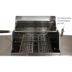 BBQ-Toro Set Di Spiedo Per Barbecue 100 Cm Con 4x Aghi Per Carne E Motore In Acciaio Inox, 220V - 240V, Spiedo Rotante -Prodotti Per Barbecue 94789503 5