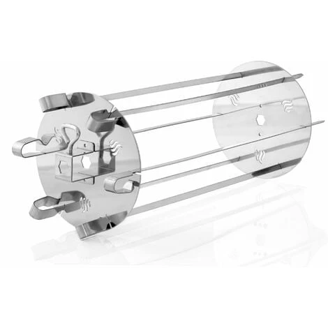 BBQ-Toro Porta Spiedini In Acciaio Inox Per Spiedini Rotanti 6 Spiedini 3 BBQ-Toro Porta Spiedini In Acciaio Inox Per Spiedini Rotanti 6 Spiedini