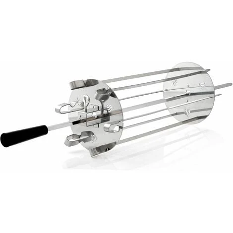 BBQ-Toro Porta Spiedini In Acciaio Inox Per Spiedini Rotanti 6 Spiedini 4 BBQ-Toro Porta Spiedini In Acciaio Inox Per Spiedini Rotanti 6 Spiedini - immagine 2