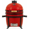 BBQ-Toro Kamado Grill A Carbonella Ã˜ 39 Cm SHIRO Con Termometro E Manici In Legno, Rosso -Prodotti Per Barbecue 94790035 1