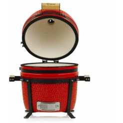 BBQ-Toro Kamado Grill A Carbonella Ø 39 Cm SHIRO Con Termometro E Manici In Legno, Rosso 10 BBQ-Toro Kamado Grill A Carbonella Ø 39 Cm SHIRO Con Termometro E Manici In Legno, Rosso -Prodotti Per Barbecue 94790035 4
