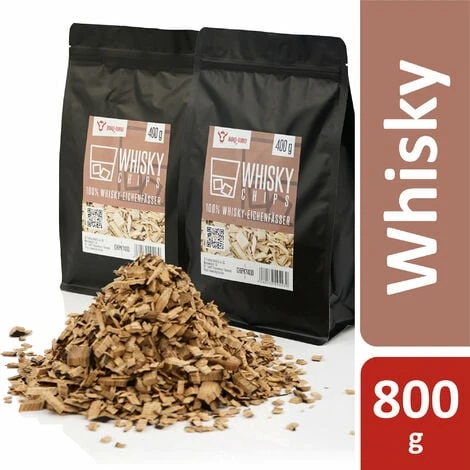 BBQ-Toro Whisky Smoker Chips 800 G Ricavato Da Botti Di Rovere 100% Whisky 3 BBQ-Toro Whisky Smoker Chips 800 G Ricavato Da Botti Di Rovere 100% Whisky