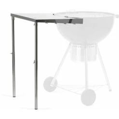 BBQ-Toro Tavolino In Acciaio Inox Per Griglia Bollitore Ã˜ 57 Cm Tavolino