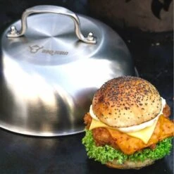 BBQ-Toro Campana Riscaldante In Acciaio Inox (2 Pezzi) Ã˜ 23 Cm Campana Di Servizio, Glosche -Prodotti Per Barbecue 94790152 3