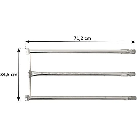 BBQ-Toro Set Di Tubi Per Bruciatori In Acciaio Inox Bruciatore Di Ricambio Per Vari Barbecue A Gas Weber 7 BBQ-Toro Set Di Tubi Per Bruciatori In Acciaio Inox Bruciatore Di Ricambio Per Vari Barbecue A Gas Weber - immagine 5