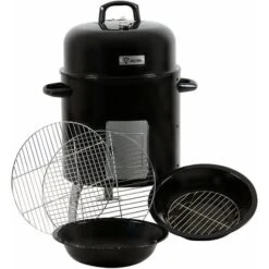 BBQ-Toro Smoker Barrel Beech Ã˜ 43,5 Cm Forno Affumicatore BBQ Smoker Charcoal Grill