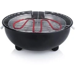 Nedis BARBECUE ELETTRICO DA TAVOLO GRILL PER GRIGLIATA GRIGLIA 1250 WATT COLORE NERO -Prodotti Per Barbecue 95496242 3