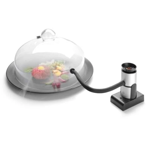 HENDI Affumicatore, Affumicatore Da Cucina, Affumicatore A Freddo Per Piatti E Cocktail, 90x54x(H)122mm, Alluminio 6 HENDI Affumicatore, Affumicatore Da Cucina, Affumicatore A Freddo Per Piatti E Cocktail, 90x54x(H)122mm, Alluminio - immagine 4