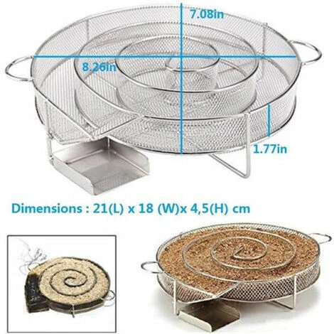 Generatore Di Fumo ITeddo Per Affumicatore Di Carne E Pesce FUiENKO 20.3X20X4CM 6 Generatore Di Fumo ITeddo Per Affumicatore Di Carne E Pesce FUiENKO 20.3X20X4CM - immagine 4