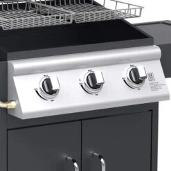 Barbecue A Gas Pietra Lavica 3 Fuochi + Fornello E Piano Laterali Termostato 11 Barbecue A Gas Pietra Lavica 3 Fuochi + Fornello E Piano Laterali Termostato -Prodotti Per Barbecue 97740483 5